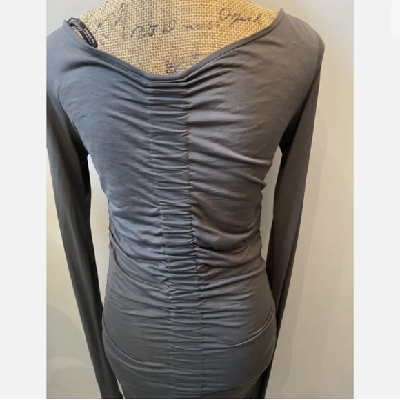 All Saints ‘Milla’ Long Sleeved Ruched Dress - Picture 11 of 12